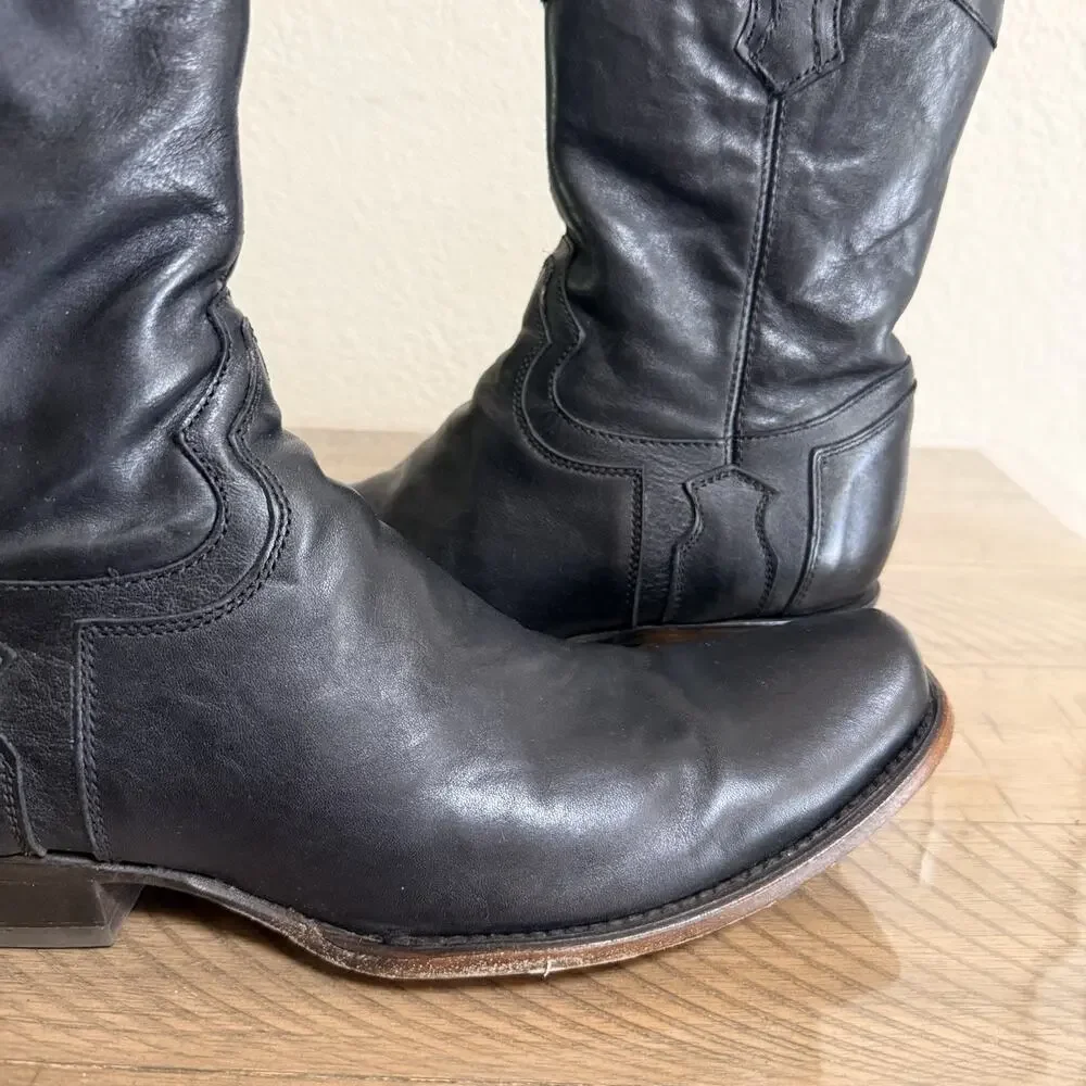 Cuadra Mens Boots Volturno Negro Semi Cuadrada Mens SIZE 10 1/2